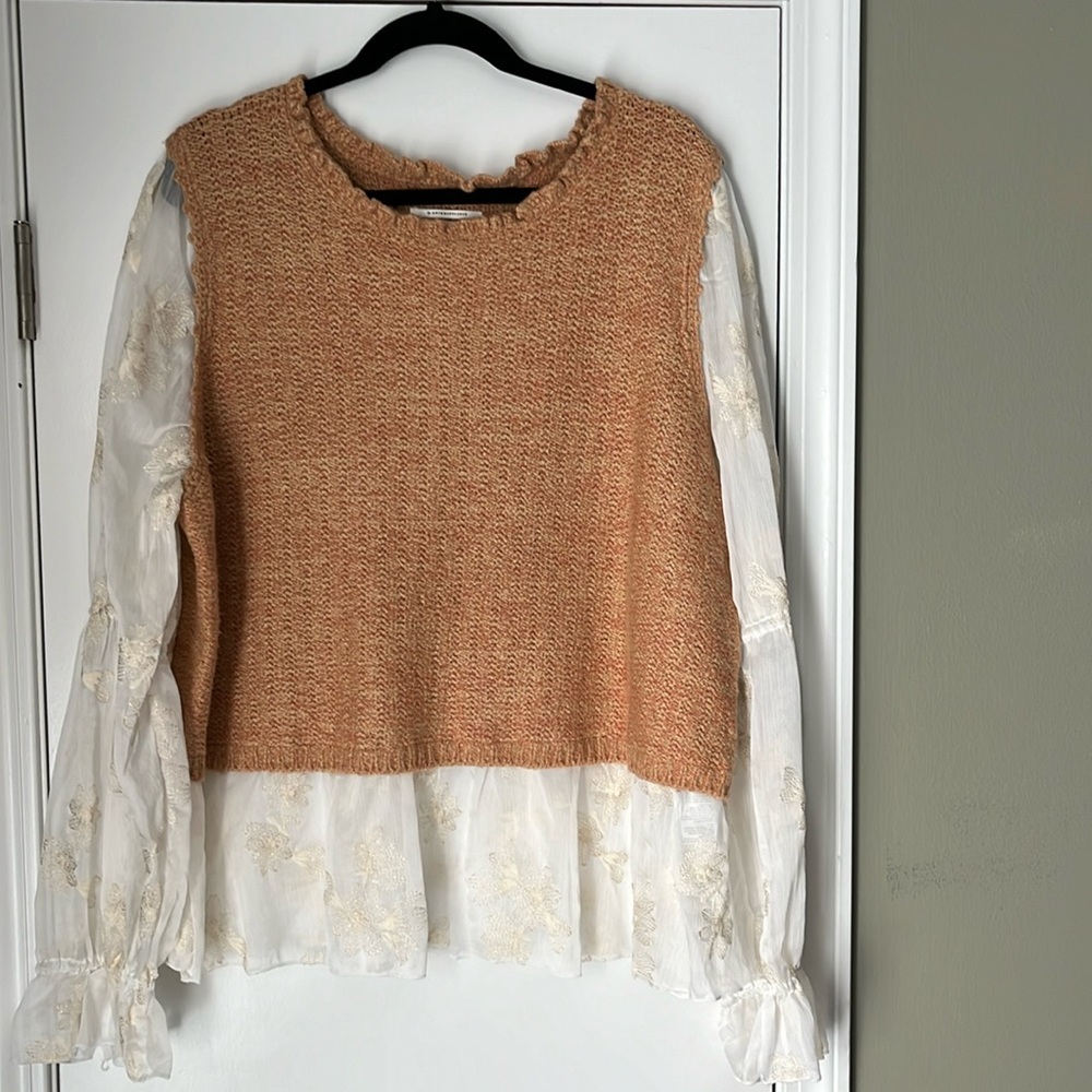Anthropologie Layered Sweater Vest